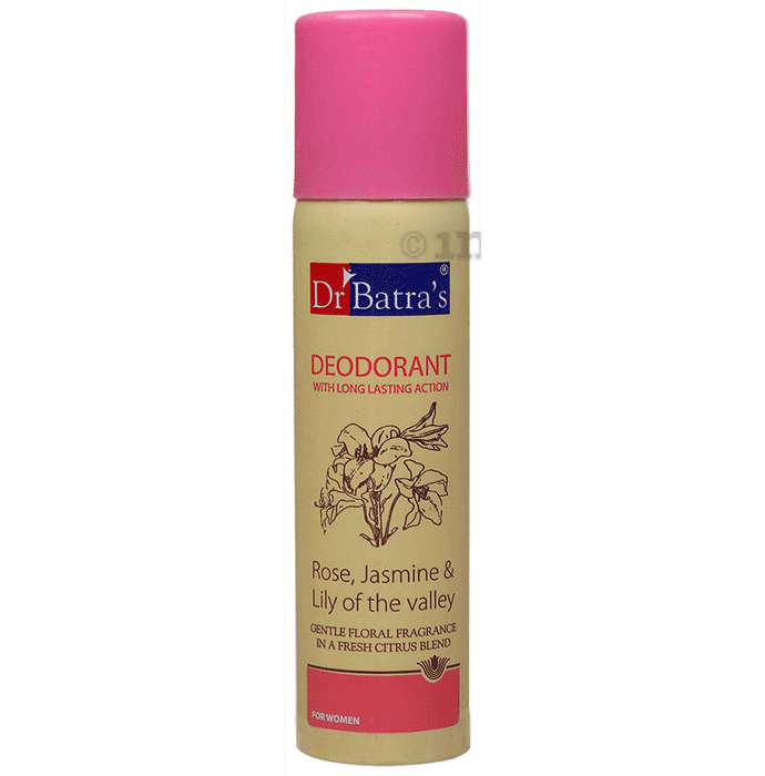 Dr Batra's Deodorant with Long Lasting Action for Women Rose, Jasmine & Lily of the Valley