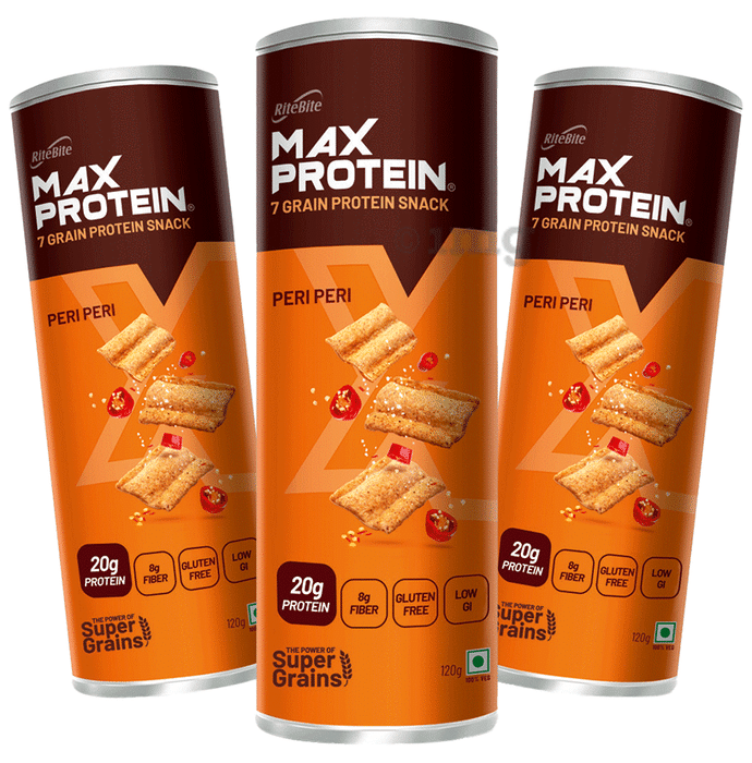 Rite Bite Max Protein Chips (1200gm Each) Peri Peri