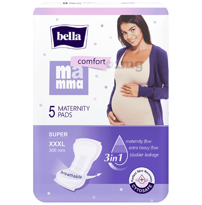 Bella Mamma Comfort 4 Maternity Pads + 1 Fixing Briefs Super XXXL