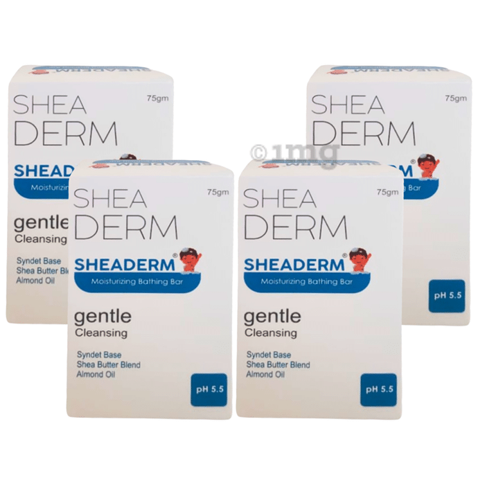 Sheaderm Moisturising Bathing Bar (75gm Each)