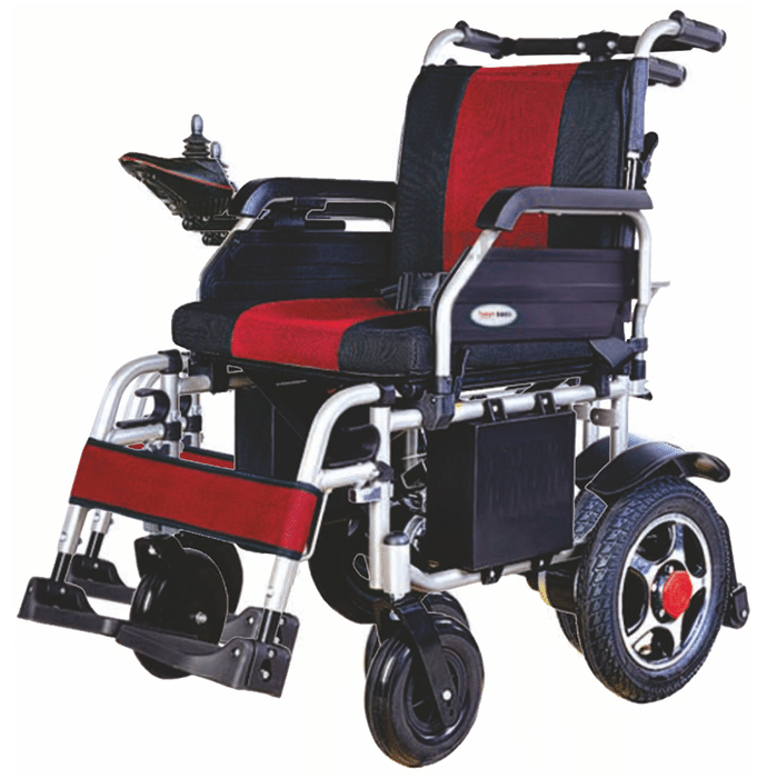 Vissco 2974A Zip Lite Power Wheelchair with Double (Lead Acid) Battery Universal Black
