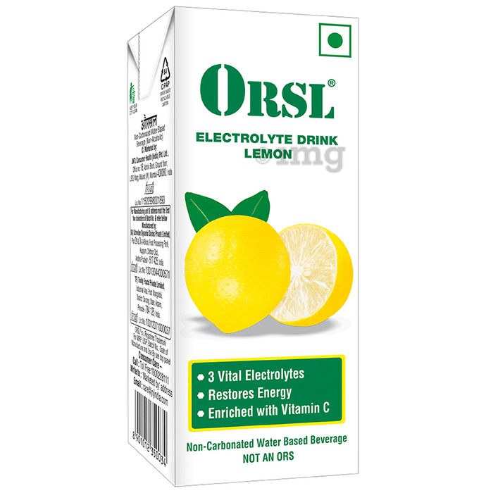 ORSL Electrolyte Drink with Vitamin C | Flavour Lemon Liquid