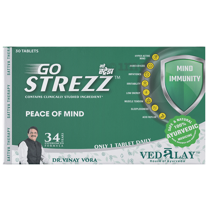 Vedalay House of Ayurveda Go Strezz Tablet