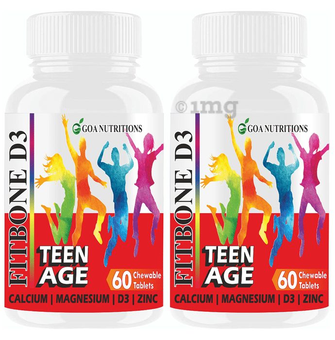 Goa Nutritions Fitbone D3 Chewable Tablet for Teen Age (60 Each)