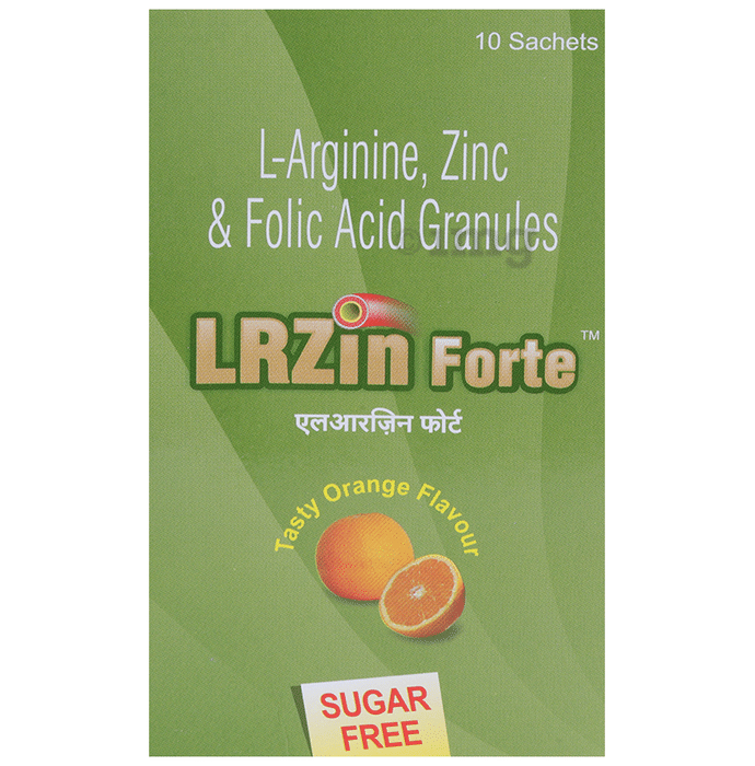 Lrzin Forte Sugar Free Granules Tasty Orange