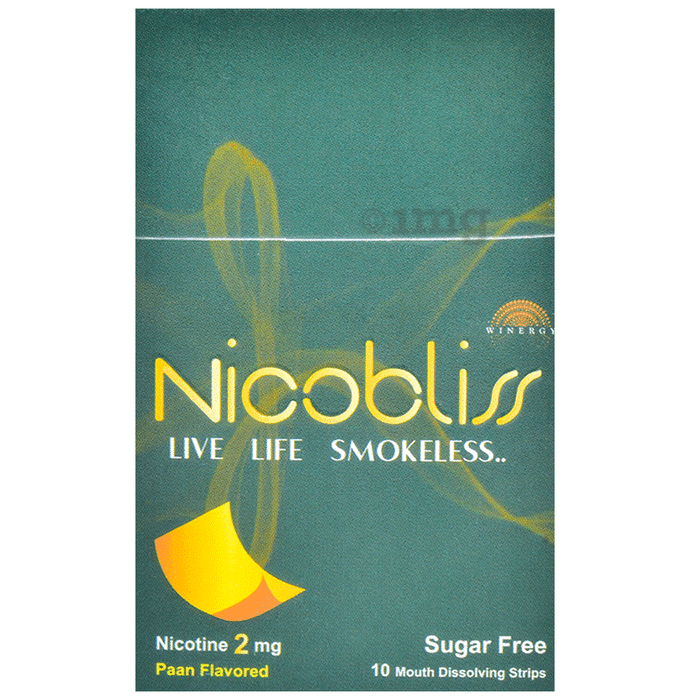 Nicobliss 2mg Dissolving Strip (10 Each) Paan Sugar Free