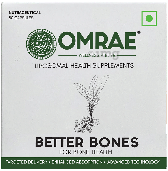 Omrae Better Bones Capsule | Liposomal Supplements for Bone and Joint Care | Improves Bone Health