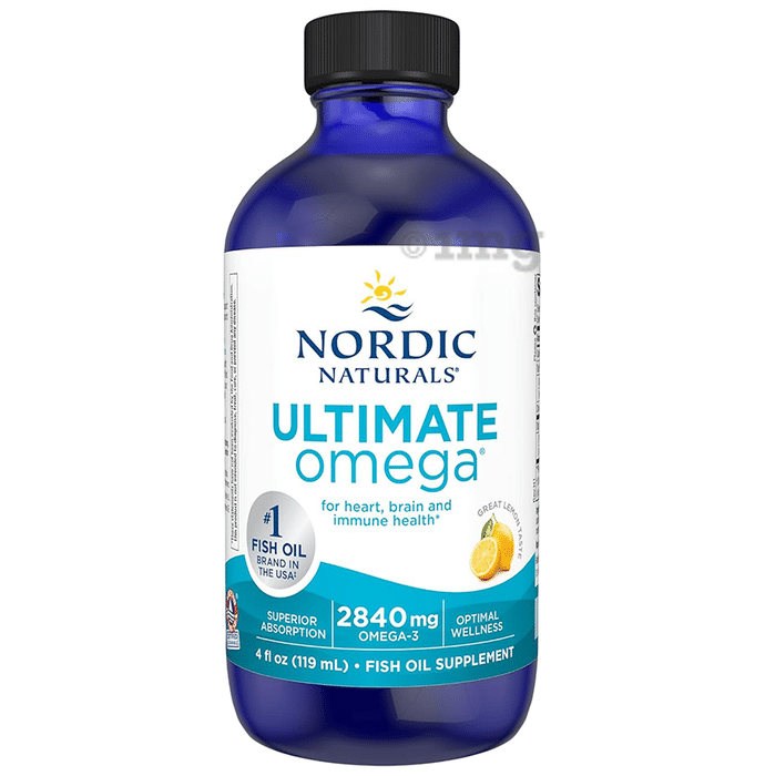 Nordic Naturals Ultimate Omega 2840mg Syrup Great Lemon