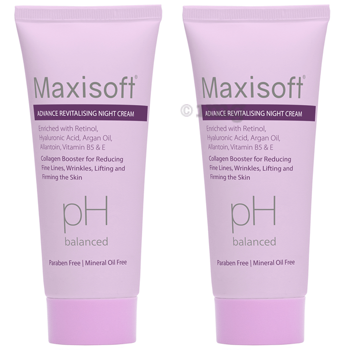 Maxisoft PH Balanced Advance Revitalising Night Cream (50gm Each)