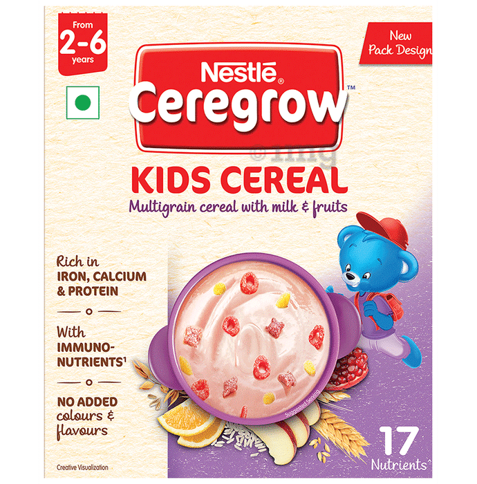 Nestle Ceregrow Multigrain Cereal with Milk & Fruits (from 3 to 6 Years) | For Immunity & Nutrition