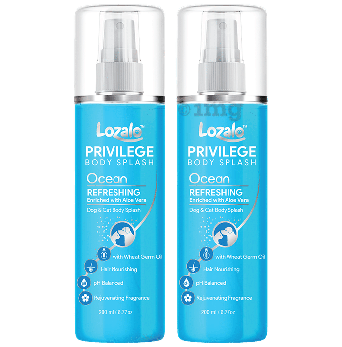 Lozalo Priviledge Dog & Cat Body Splash (200ml Each) Ocean
