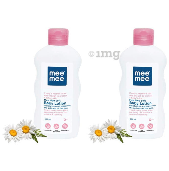 Mee Mee Soft Baby Lotion with Fruit Extract (500ml Each)