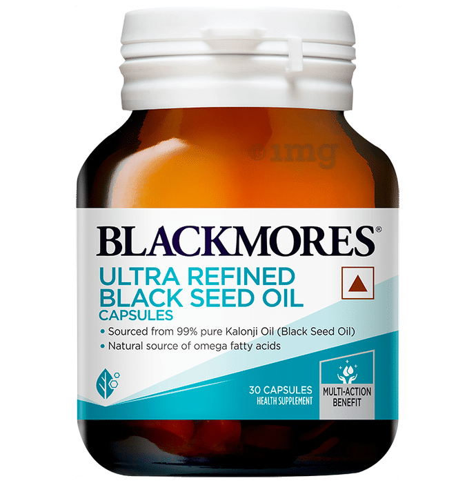 Blackmores Ultra Refined Black Seed Oil Capsule for Healthy Digestion & Boosts Immunity