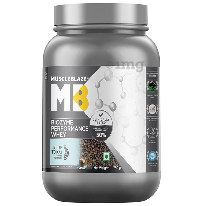 MuscleBlaze Combo Pack of Biozyme performance Whey Dark Chocolate Flavour 1kg and BCAA Pro Watermelon Flavour 250gm