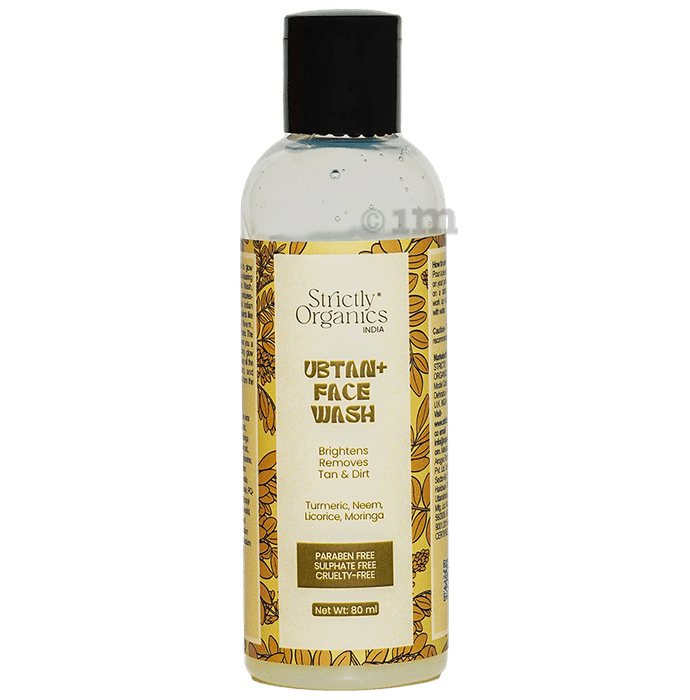 Strictly Organics India Ubtan+ Face Wash For Glowing Skin & Tan Removal