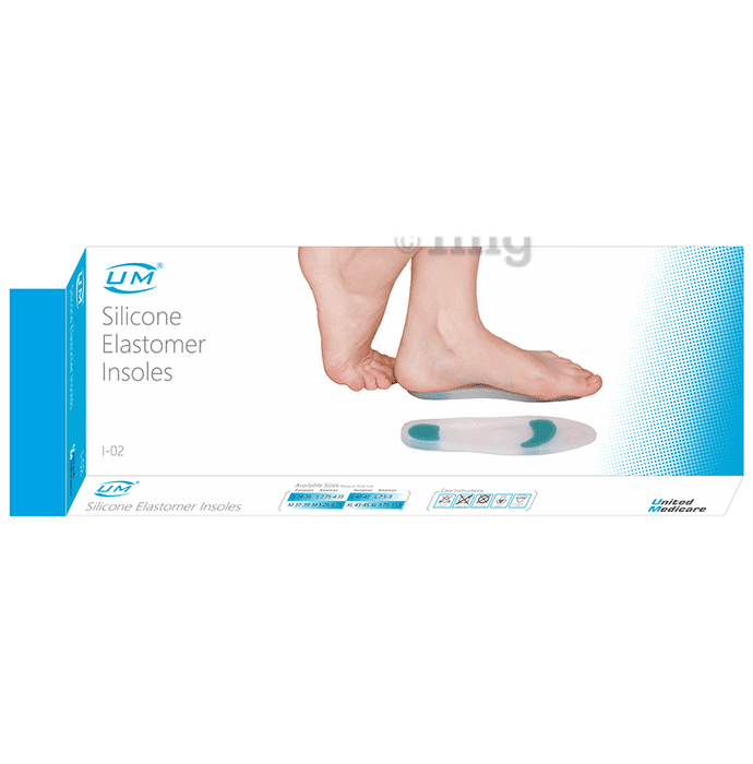 United Medicare Silicone Elostomer Insoles Large