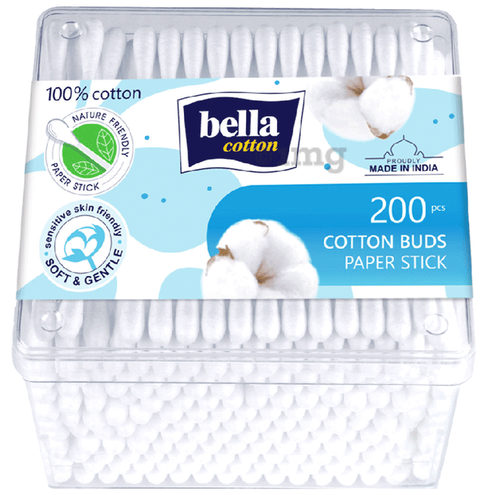 Bella Cotton Buds with Paper Stick Box
