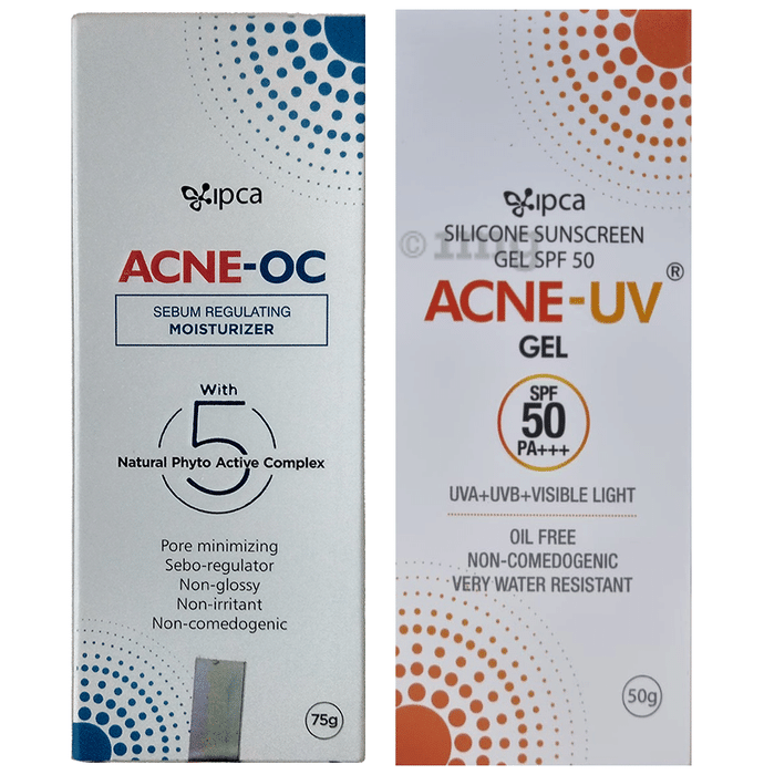 Combo Pack of Acne-UV Sunscreen SPF 50 & Acne -OC Sebum Regulating Moisturizer