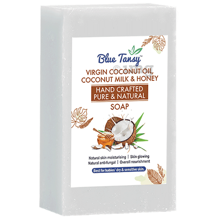 Blue Tansy Virgin Coconut Oil, Coconut Milk & Honey Soap