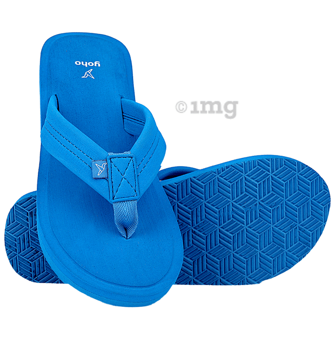 Yoho Lifestyle Doctor Ortho Soft Comfortable and Stylish Flip Flop Slippers for Women Azure Blue 4