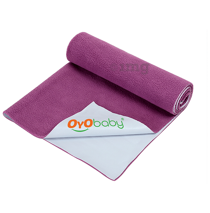 Oyo Baby Waterproof Rubber Dry Sheet Small Rani Pink