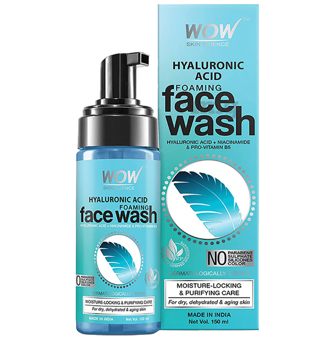 WOW Skin Science Hyaluronic Acid Foaming Face Wash