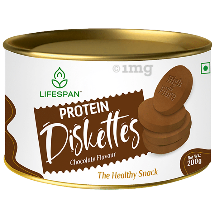 Lifespan Protein Diskettes Enriched with Milk and Grain Protein Chocolate