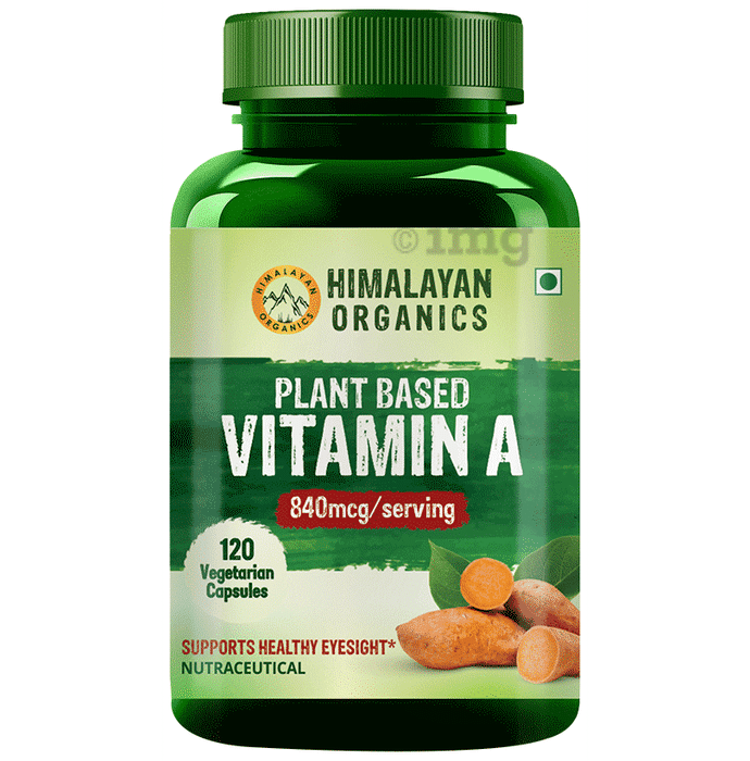 Himalayan Organics Plant Based Vitamin A Vegetarian Capsule