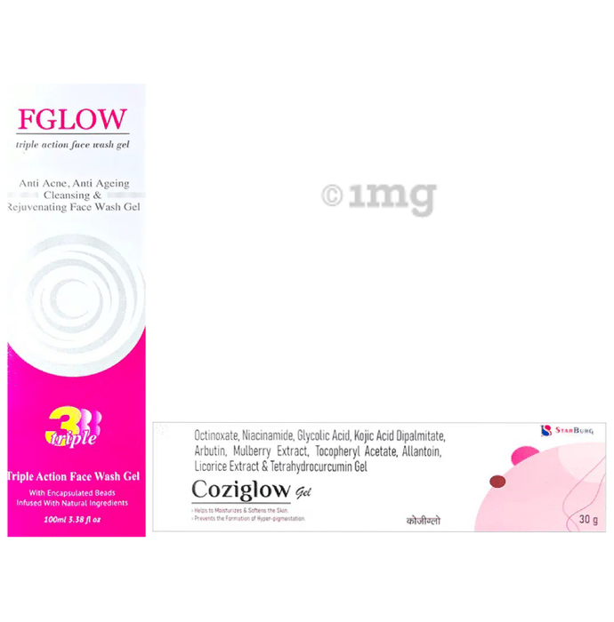 Combo Pack of Coziglow Gel (30gm) & FG Glow Facewash (100ml)