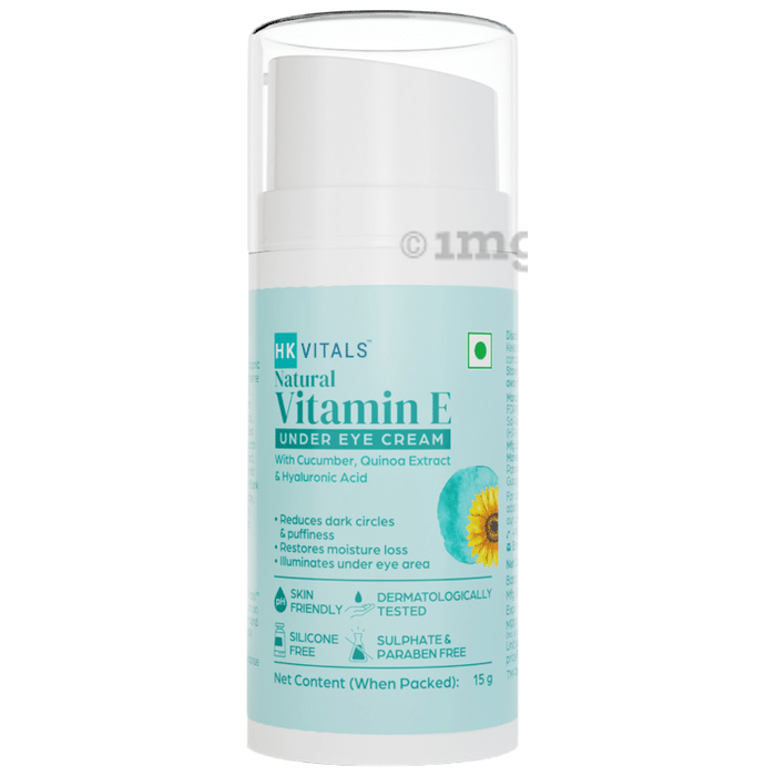 HK Vitals by HealthKart Vitamin E Under Eye Cream, Reduces Dark Circles & Puffiness, All Skin Types