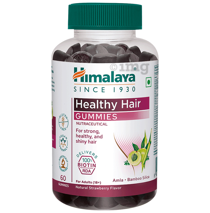 Himalaya Healthy Hair Gummies Natural Strawberry