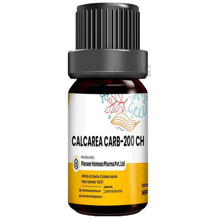 Pioneer Pharma Calcarea Carb Globules Pellet Multidose Pills 200 CH