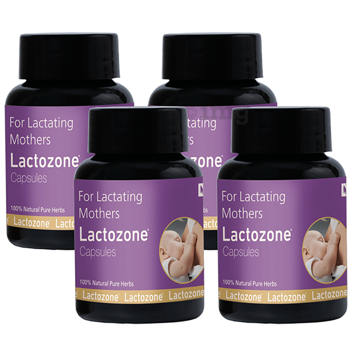 Lactozone for Lactating Mother Capsule (60 Each) Buy combo pack of 4.0