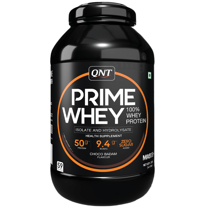 QNT Prime Whey Isolate & Hydrolysate Powder Choco Badam