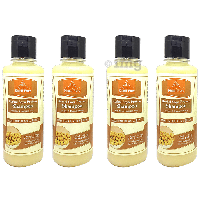 Khadi Pure Herbal Soya Protein Shampoo (210ml)