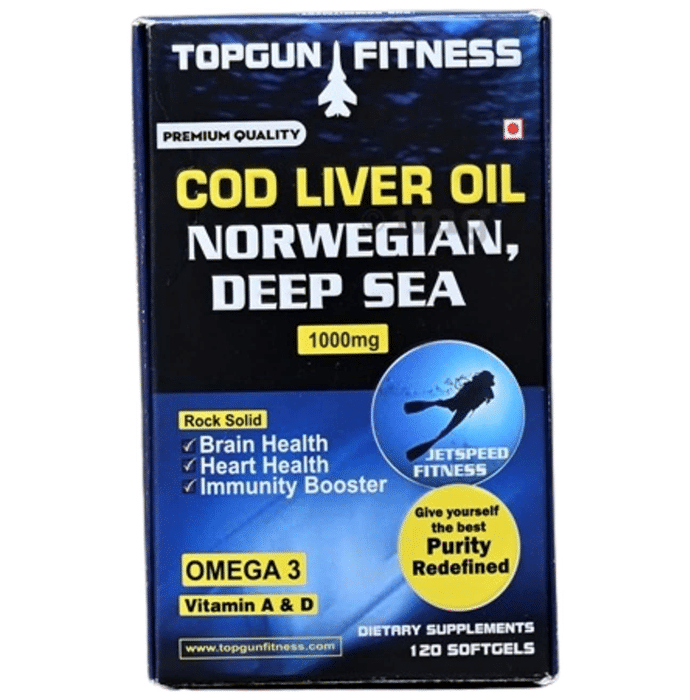 Topgun Fitness Cod Liver Oil 1000mg Softgel