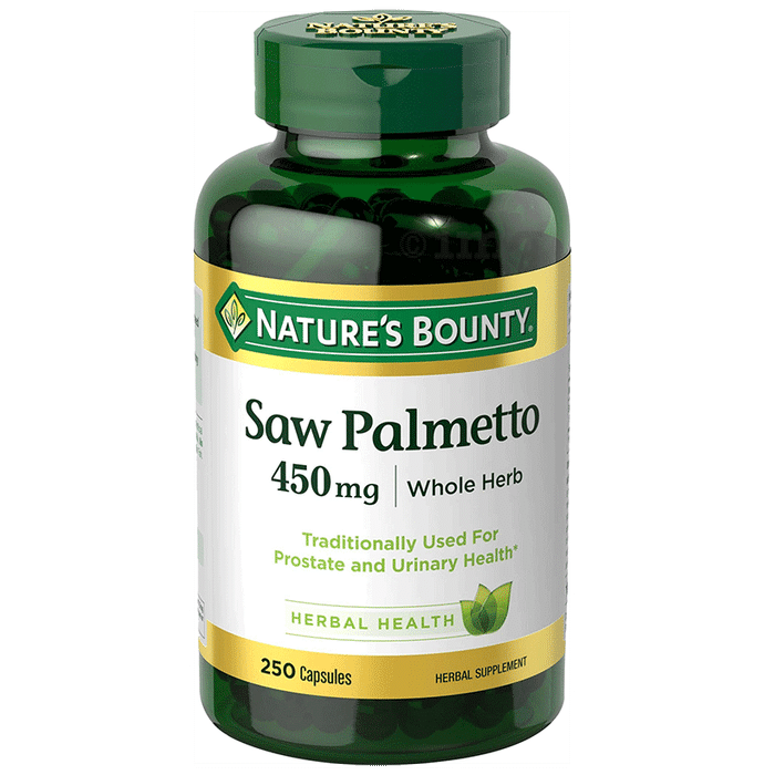 Nature's Bounty Saw Palmetto 450mg Whole Herb Capsule