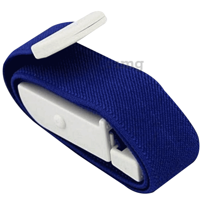 Mowell Tourniquet Elastic Band with Plastic Buckle Blue