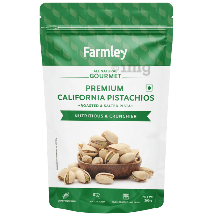 Farmley All Natural Gourmet Premium California Pistachios Roasted & Salted Pista