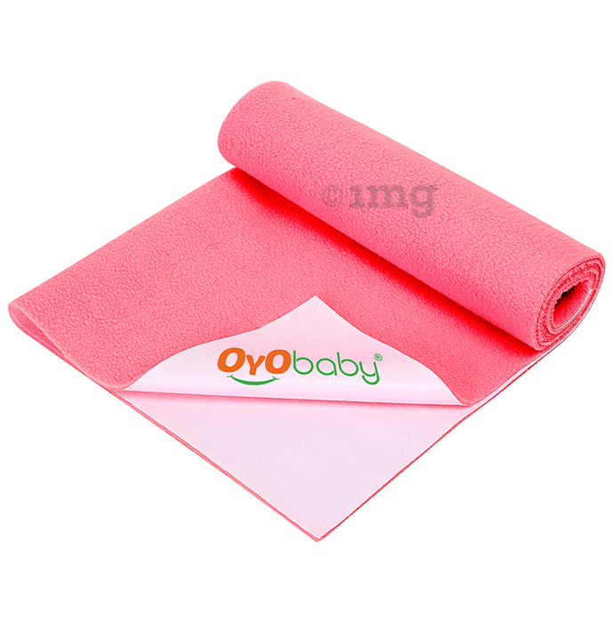 Oyo Baby Waterproof Bed Protector Baby Dry Sheet Small Salmon Rose