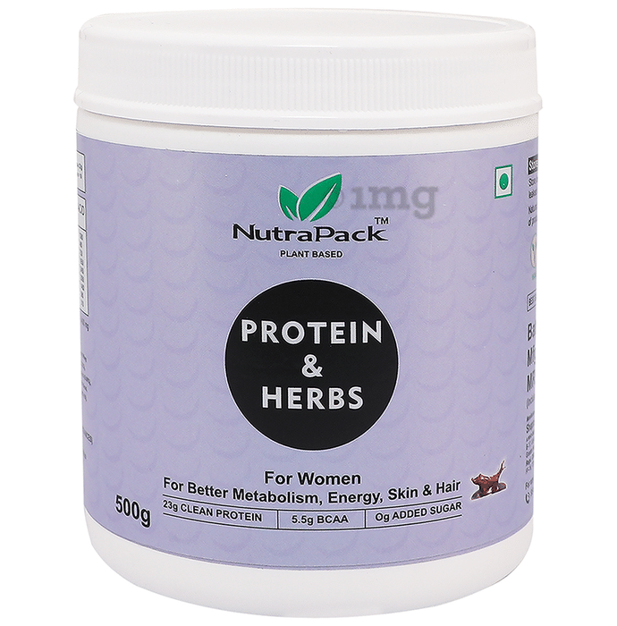 NutraPack Plant Based Protein & Herbs for Women Powder Chocolate