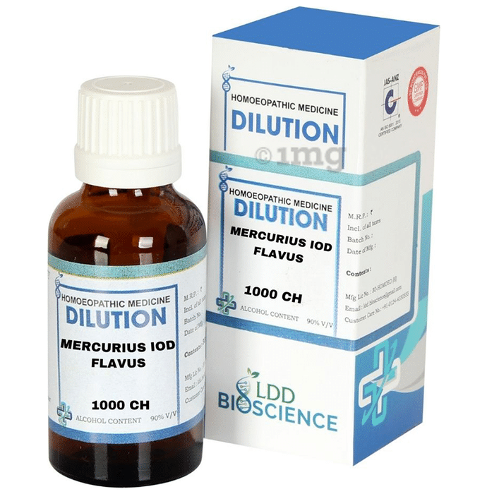 LDD Bioscience Mercurius Iod Flavus Dilution 1000 CH