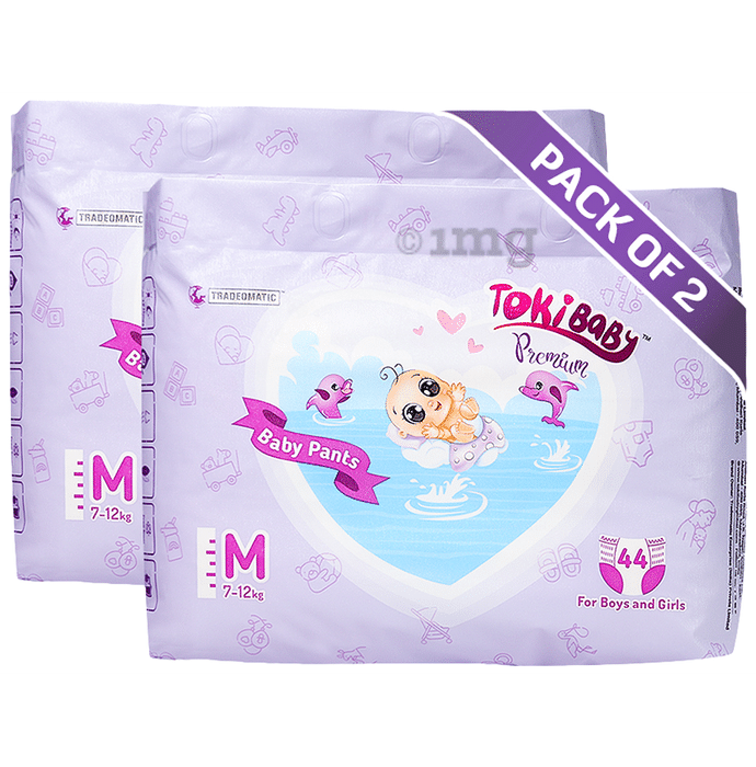 Toki Baby Premium Baby Diaper (44 Each) Medium