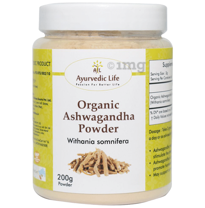 Ayurvedic Life Organic Ashwagandha Withania Somnifera Powder