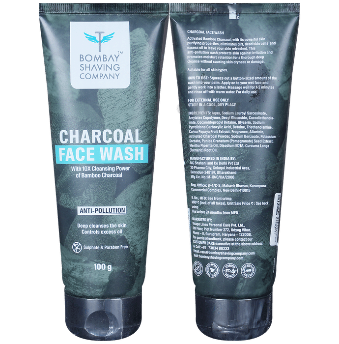 Bombay Shaving Company Charcoal Face Wash