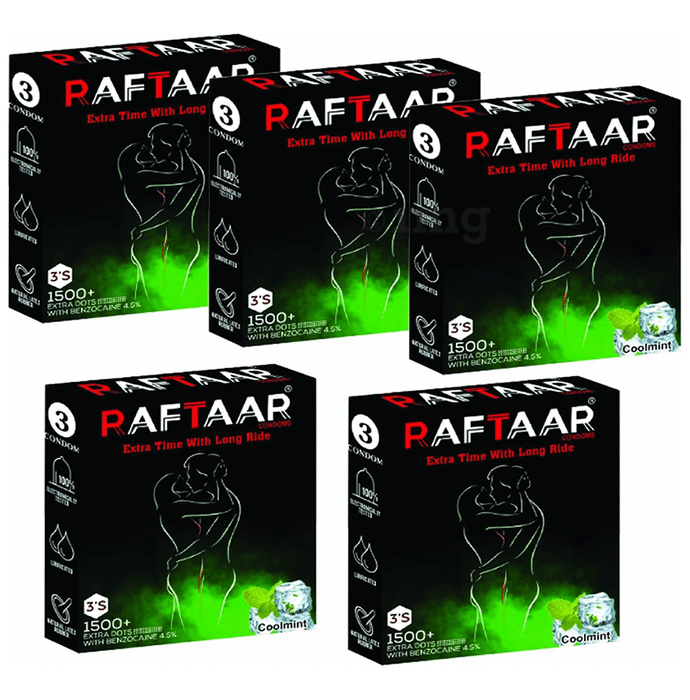 Raftaar Condom (3 Each) Cool Mint