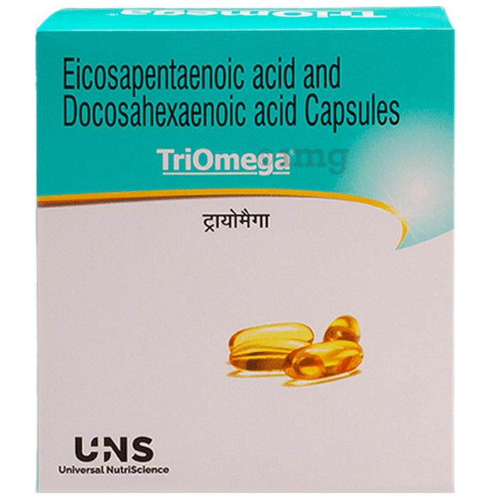 Triomega Soft Gelatin Capsule with Omega 3 and Vitamin E, Prevents Diabetic Neuropathy