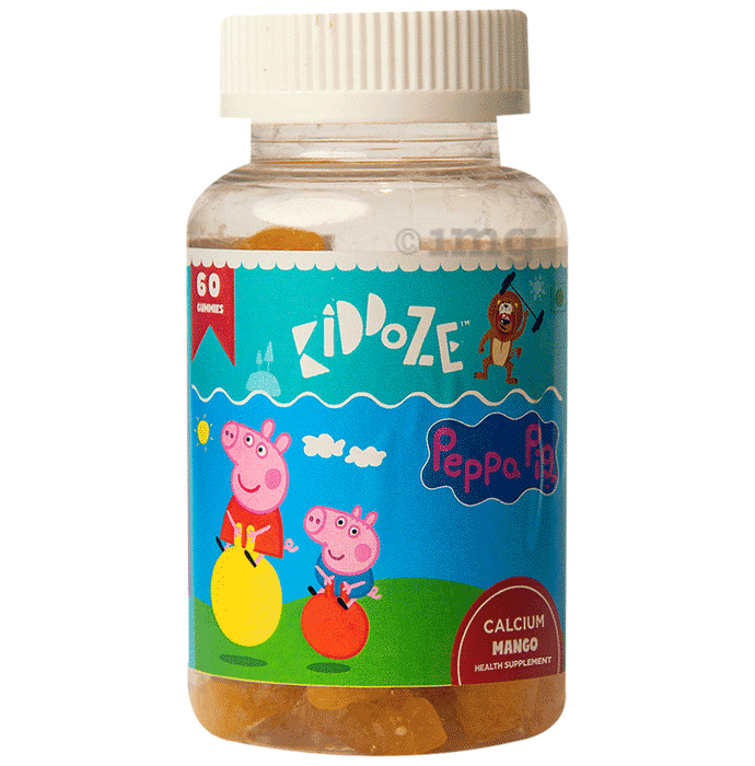 Kiddoze Peepa Pig Calcium Gummies Mango