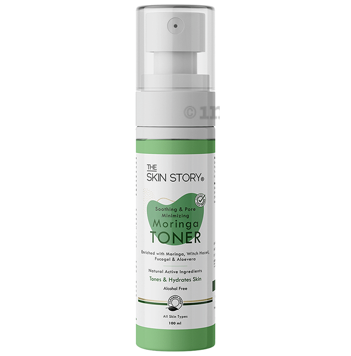 The Skin Story Alcohol Free Soothing & Pore Minimizing Moringa Toner | Tones & Hydrates Skin