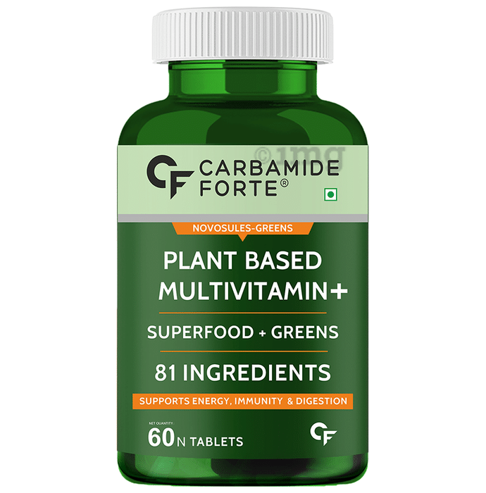 Carbamide Forte Plant Based Multivitamin with Superfoods & Greens | For Energy, Immunity & Digestion